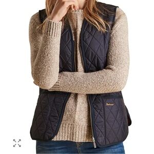 Barbour Women's Quilted Black Vest